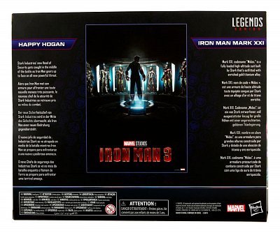 The Infinity Saga Marvel Legends Action Figure 2-Pack 2021 Happy Hogan & Iron Man (Iron Man 3) 15 cm